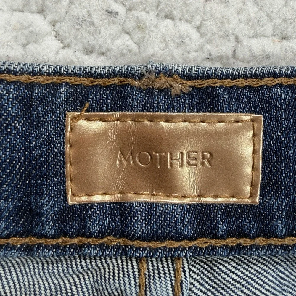 MOTHER Holy Rascal Straight Jeans Women's 30x34.5 Sample Y2K Designer Boho